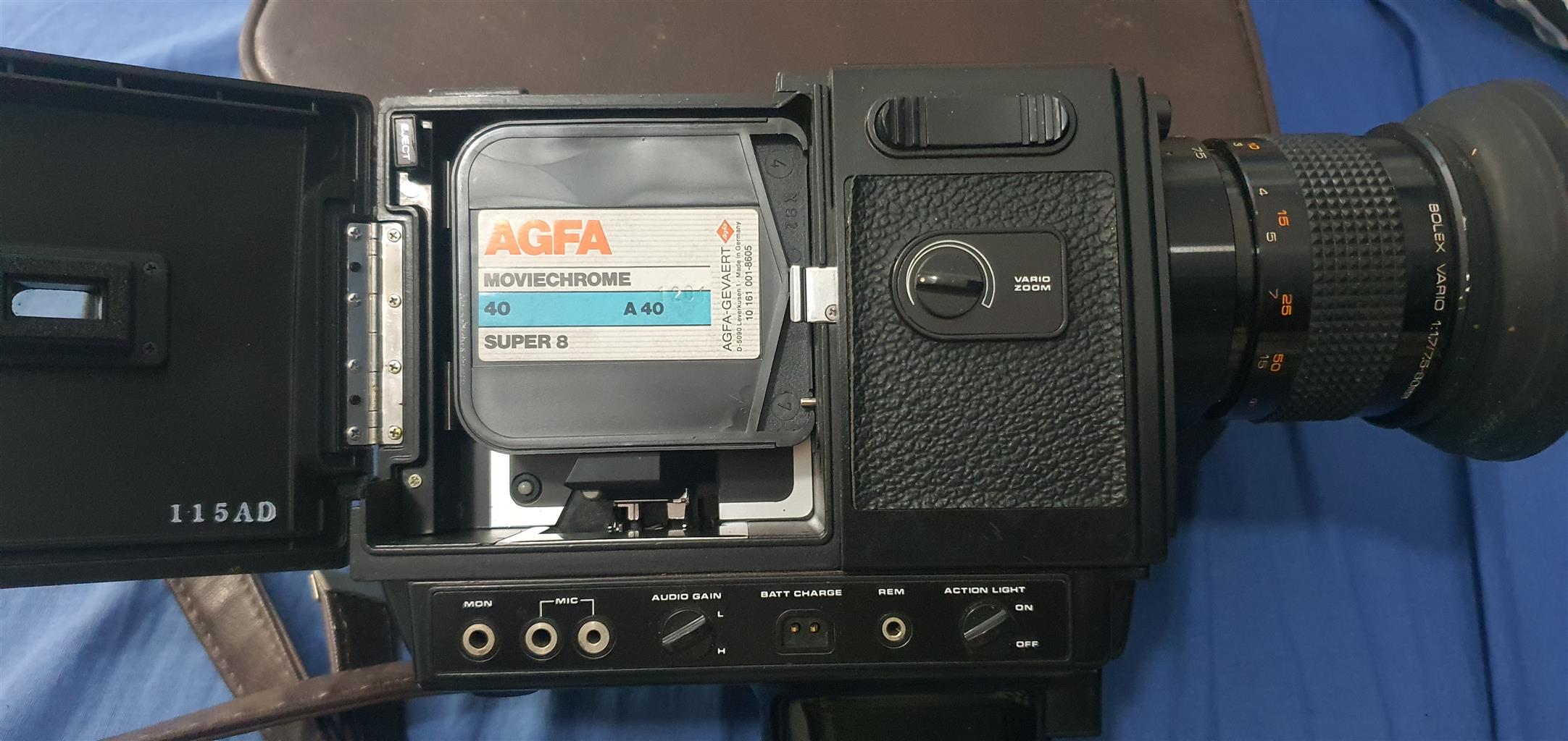 Sekonic 8 projector & Bolex 580 XL Sound 8mm camera (Super8) Vintage