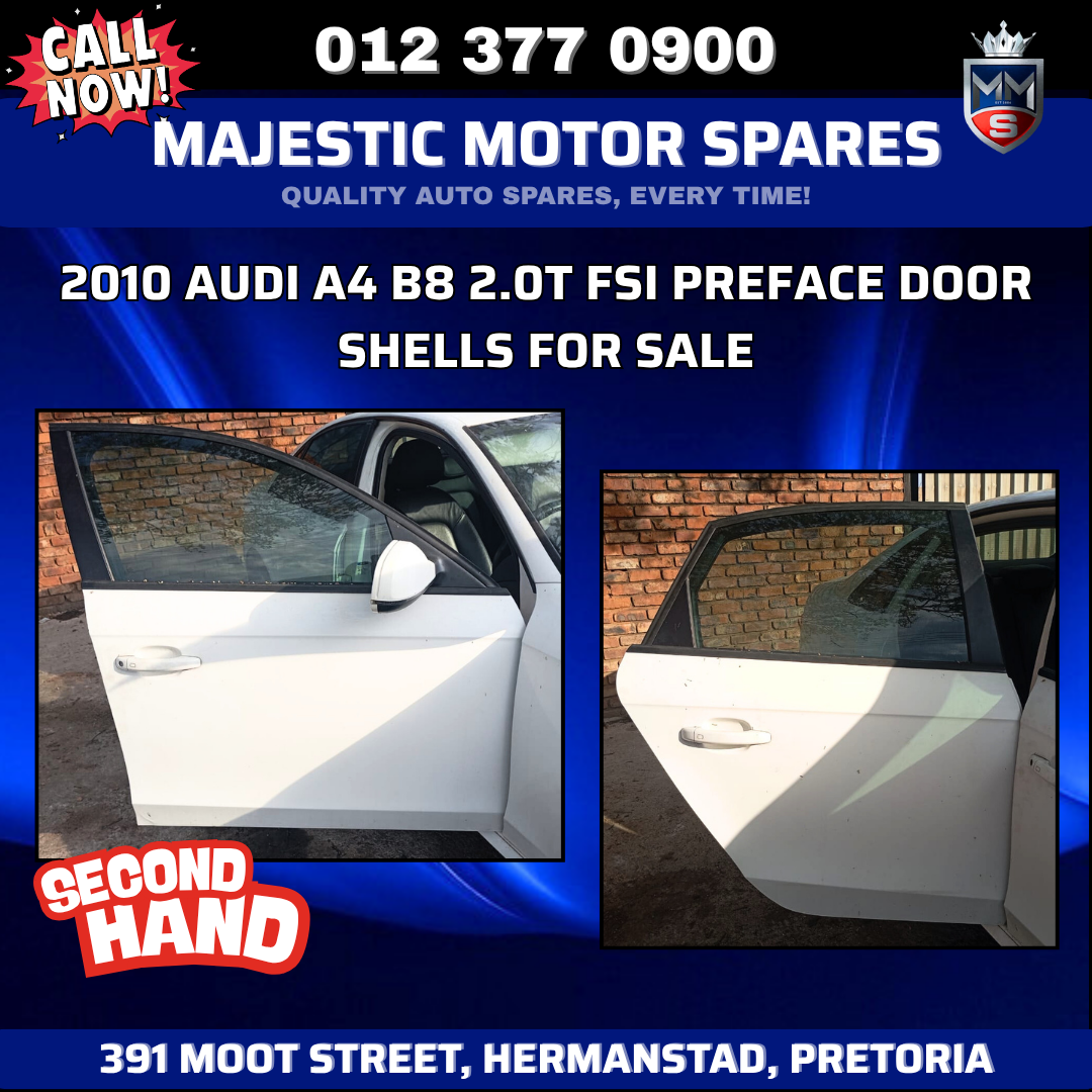 2010 Audi A4 B8 2.0T FSI Preface Door Shells for Sale - Private Seller 2010 Audi A4 B8 2.0T FSI Preface Door Shells for Sale - Private Seller