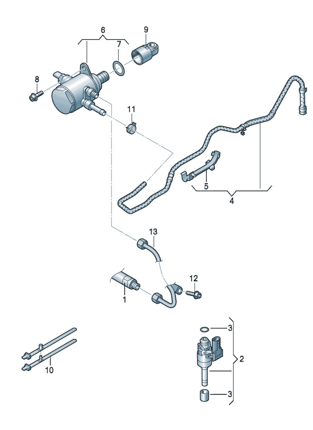 VW 1.4 TSI Fuel Rail VW 1.4 TSI Fuel Rail