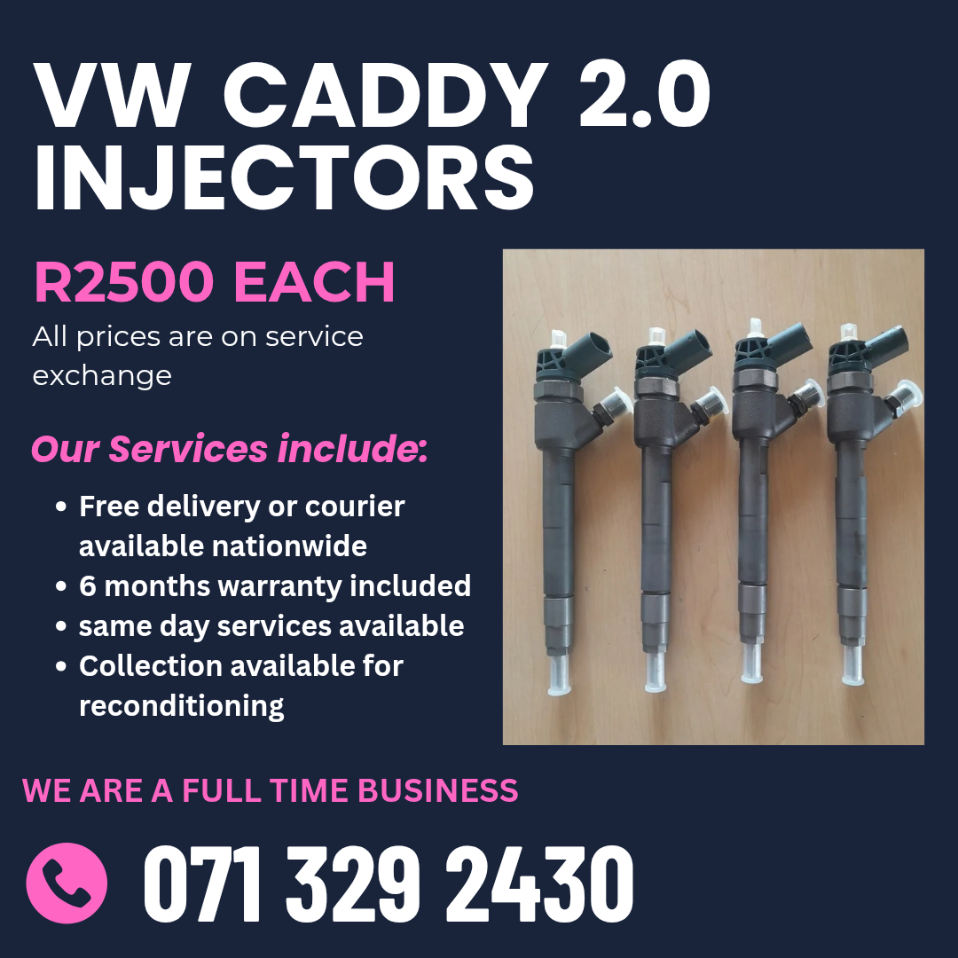 VW CADDY 2.0 INJECTORS FOR SALE WITH WARRANTY - Private Seller VW CADDY 2.0 INJECTORS FOR SALE WITH WARRANTY - Private Seller