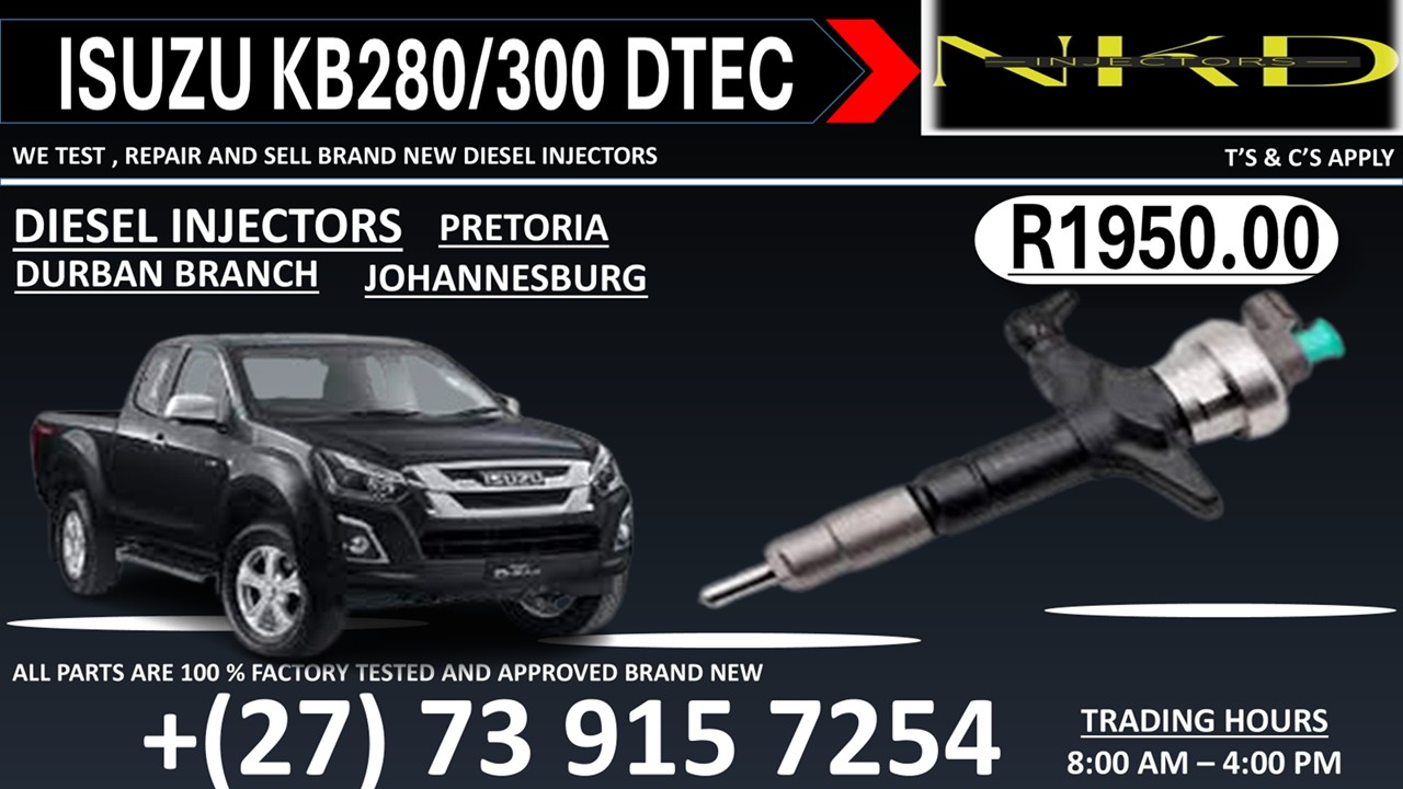 Isuzu Dtec Injectors KB300 - Private Seller Isuzu Dtec Injectors KB300 - Private Seller