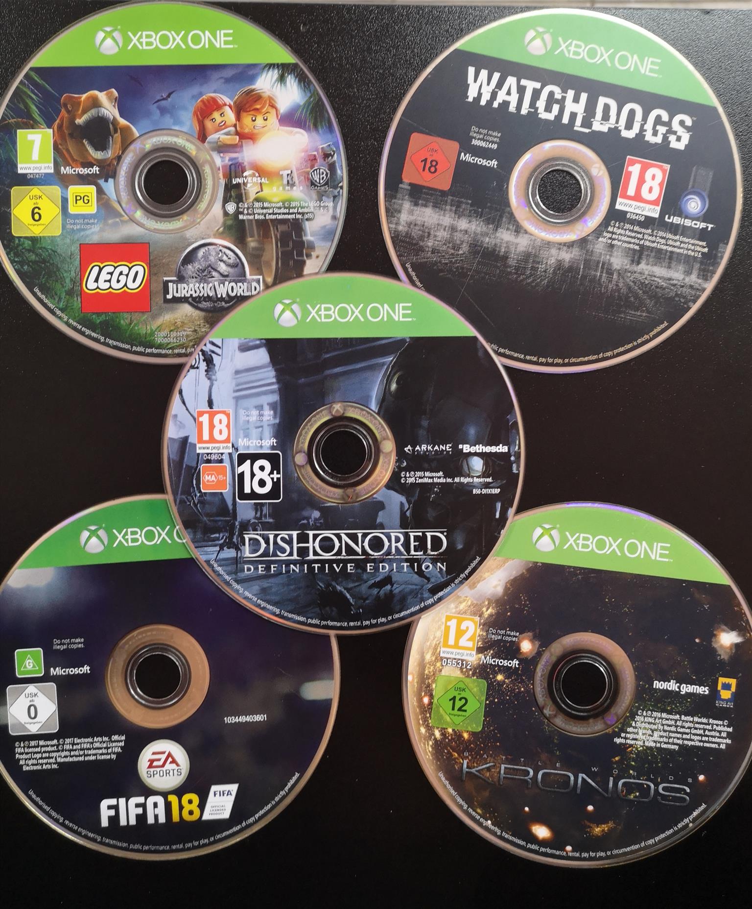Assorted Xbox One Games