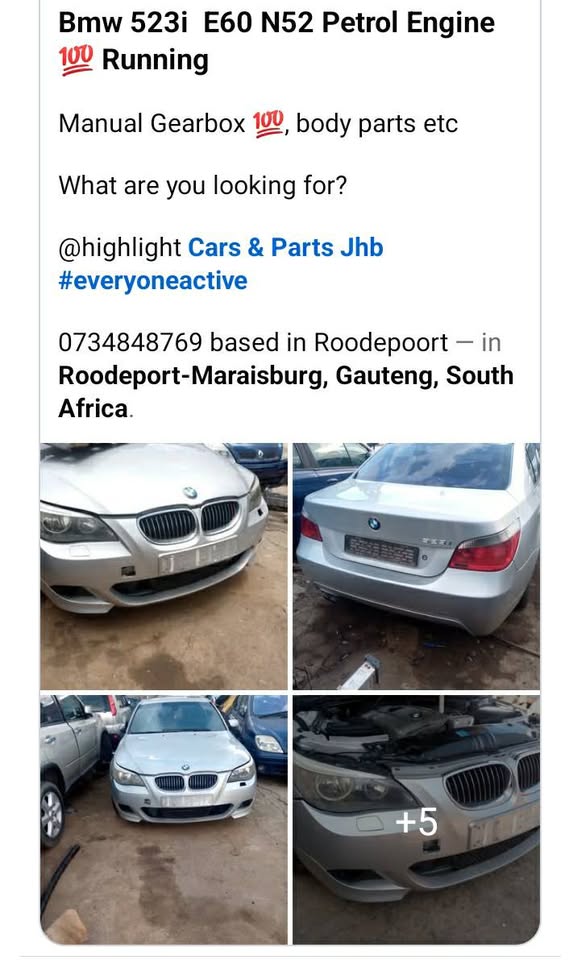 BMW E60 523i SPARE PARTS - Private Seller