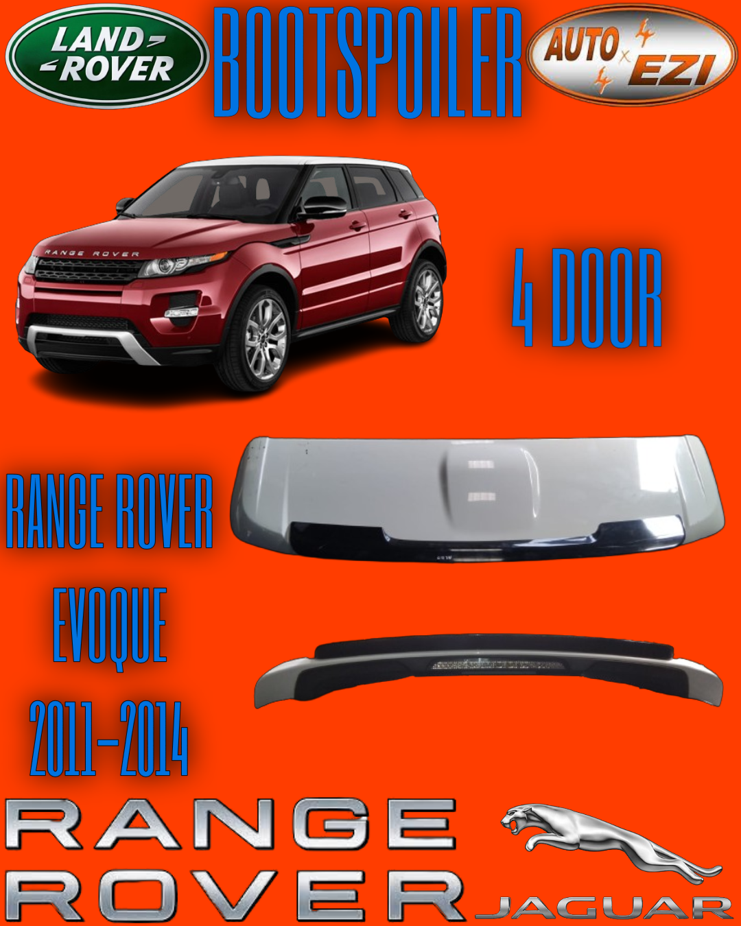 RANGE ROVER EVOQUE 2011-2014 (4 DOOR MODEL) SECONDHAND ORIGINAL BOOTSPOILER FOR - Private Seller RANGE ROVER EVOQUE 2011-2014 (4 DOOR MODEL) SECONDHAND ORIGINAL BOOTSPOILER FOR - Private Seller