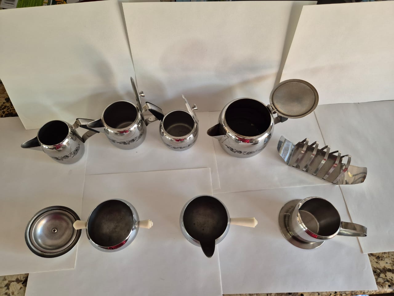 Stainless steel tea set
