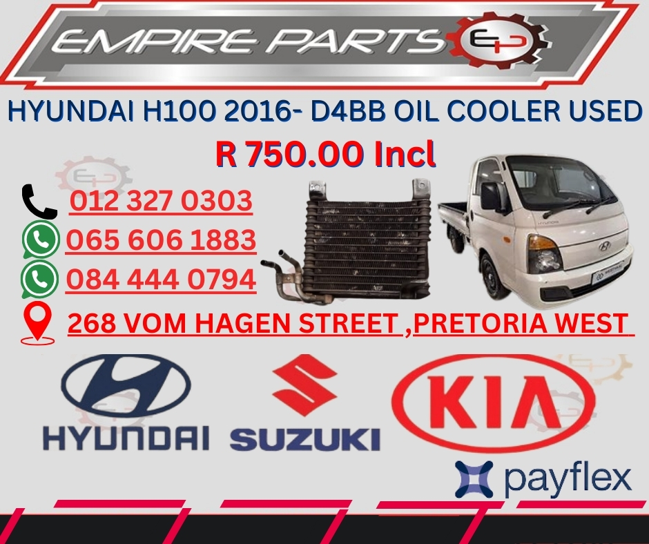 HYUNDAI H100 2016- D4BB OIL COOLER - Private Seller HYUNDAI H100 2016- D4BB OIL COOLER - Private Seller