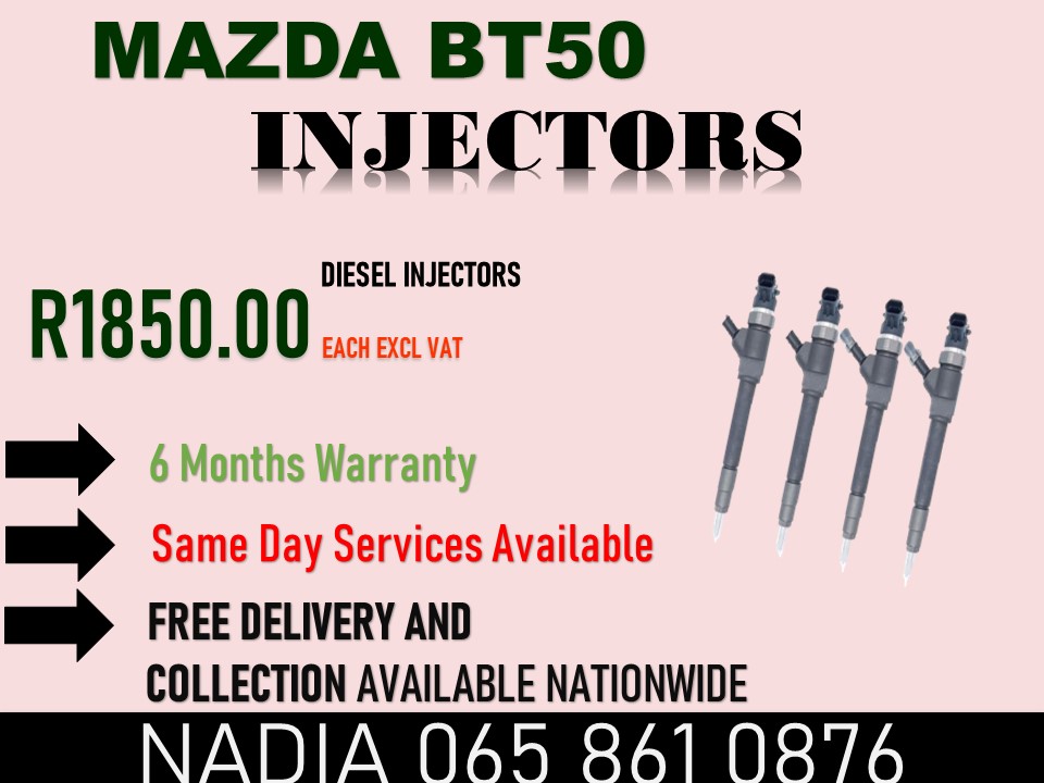 MAZDA BT50 DIESEL INJECTORS FOR SALE OR TO RECON - Private Seller MAZDA BT50 DIESEL INJECTORS FOR SALE OR TO RECON - Private Seller