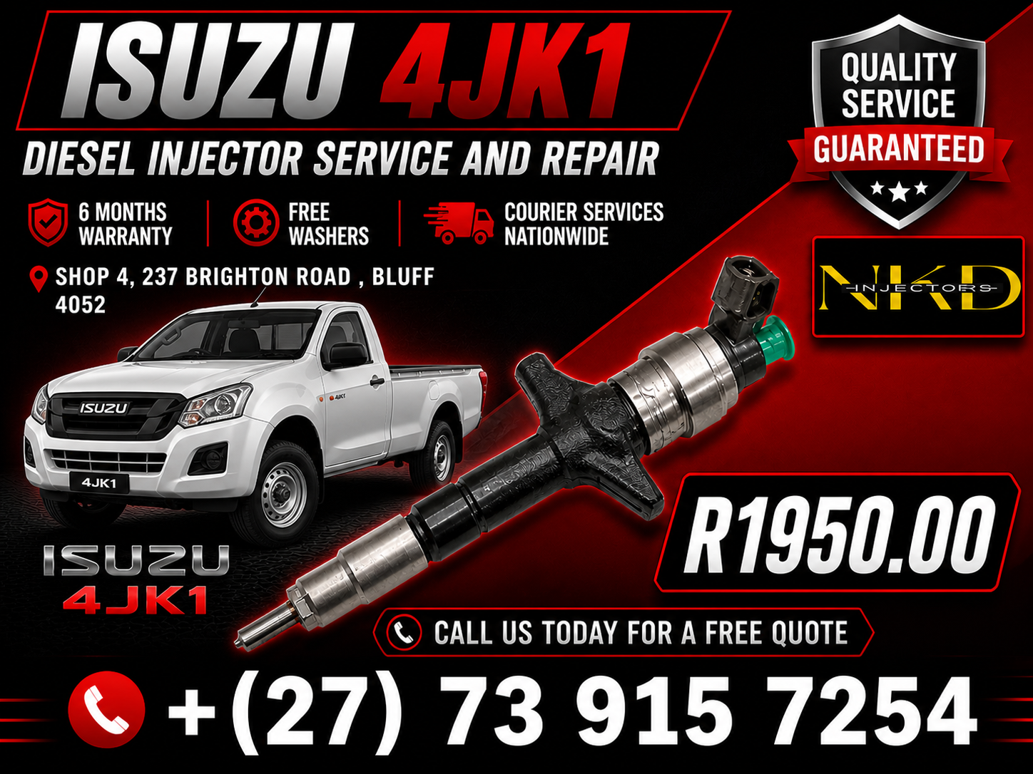 Isuzu 4JK1 Diesel Injectors - Private Seller Isuzu 4JK1 Diesel Injectors - Private Seller