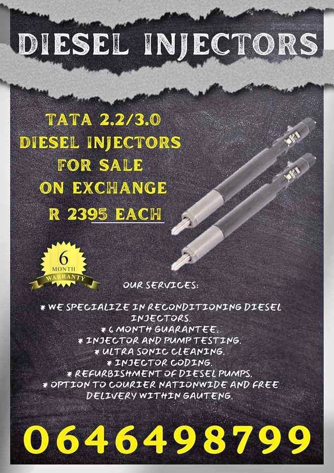 Tata 2.2 common rail diesel injectors for sale - Private Seller Tata 2.2 common rail diesel injectors for sale - Private Seller