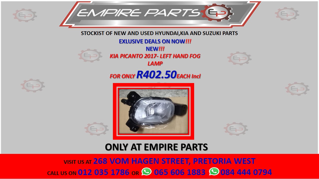 KIA PICANTO 2017- LEFT HAND FOG LAMP - Private Seller KIA PICANTO 2017- LEFT HAND FOG LAMP - Private Seller