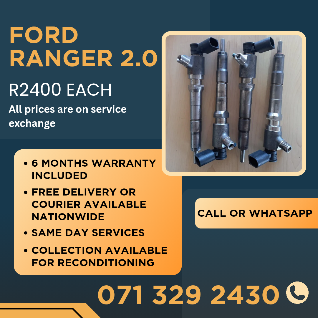 FORD RANGER 2.0 INJECTORS FOR SALE WITH WARRANTY ON - Private Seller FORD RANGER 2.0 INJECTORS FOR SALE WITH WARRANTY ON - Private Seller