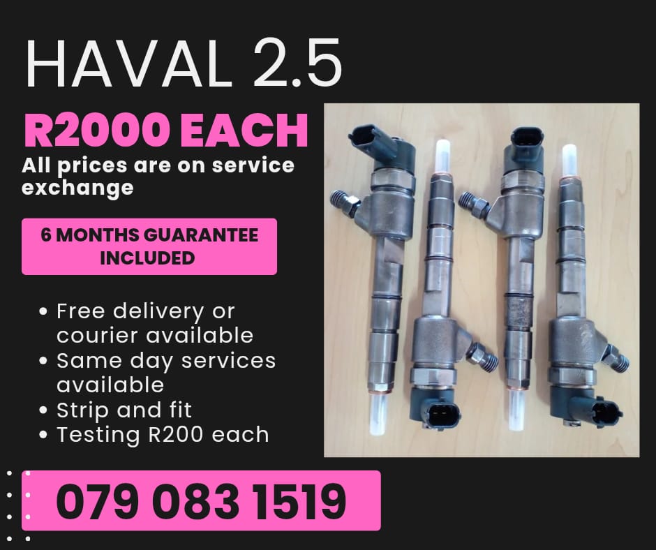 HAVAL 2.5 INJECTORS FOR SALE WITH WARRANTY INCLUDED - Private Seller