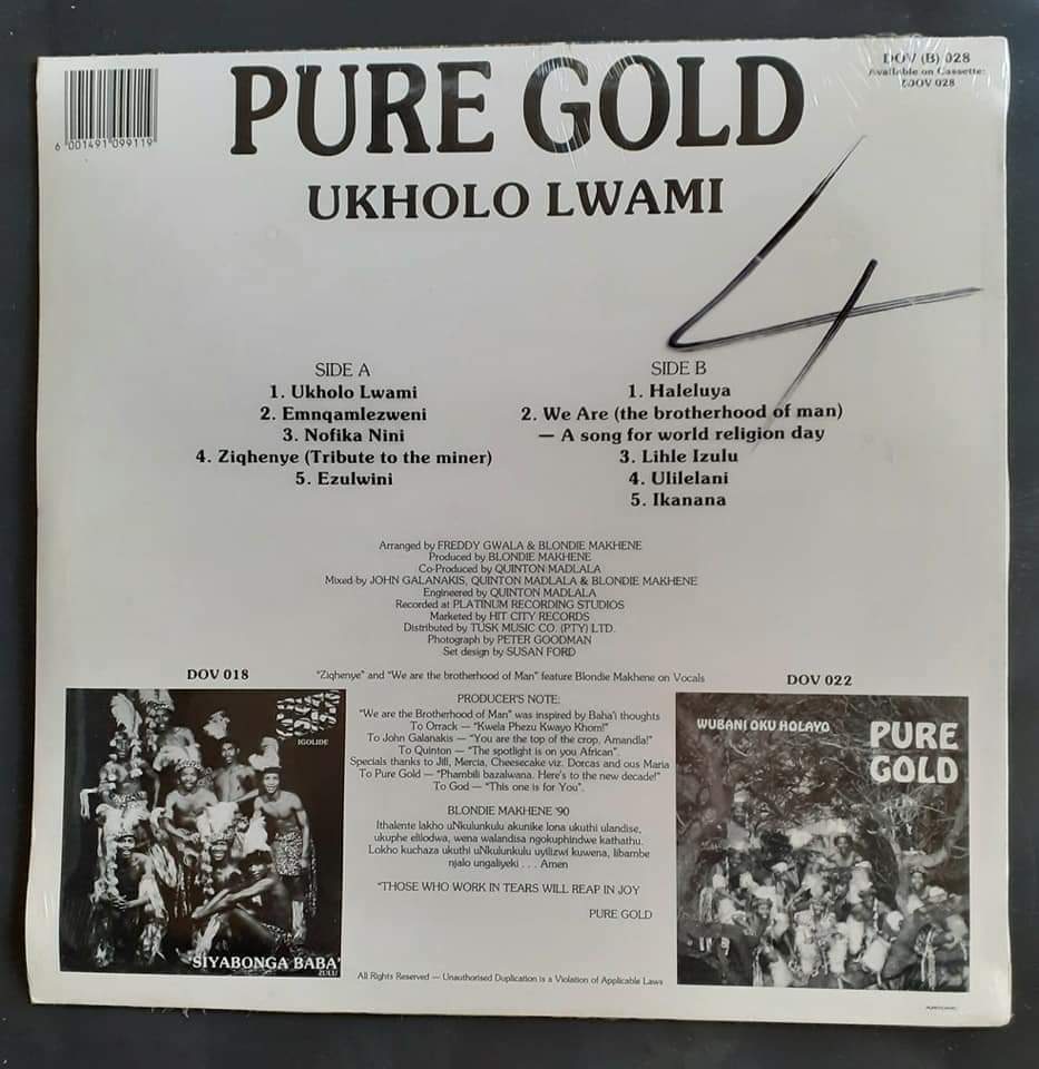 Pure Gold - Ukholo Lwami LP Record