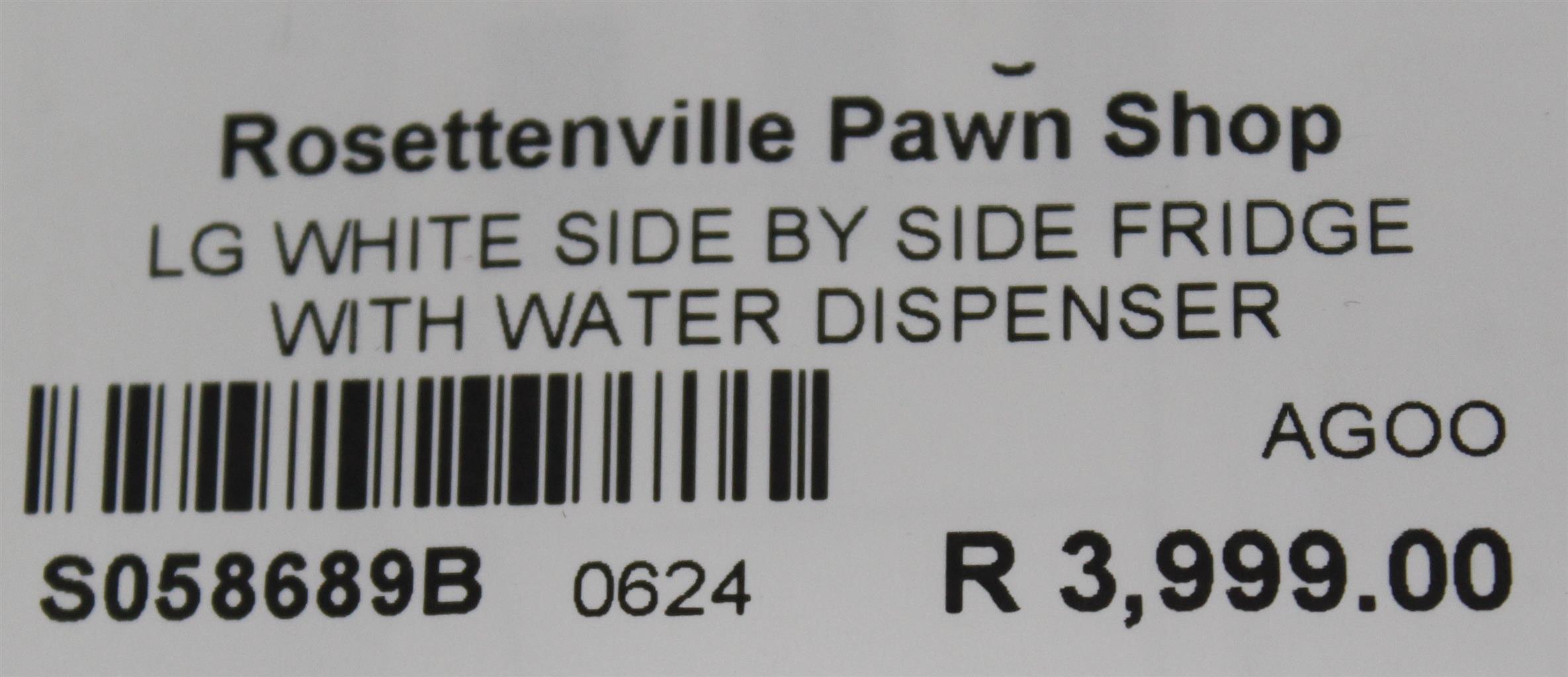 LG WHITE SIDE BY SIDE FRIDGE WITH DISPENSER S058689B Junk Mail