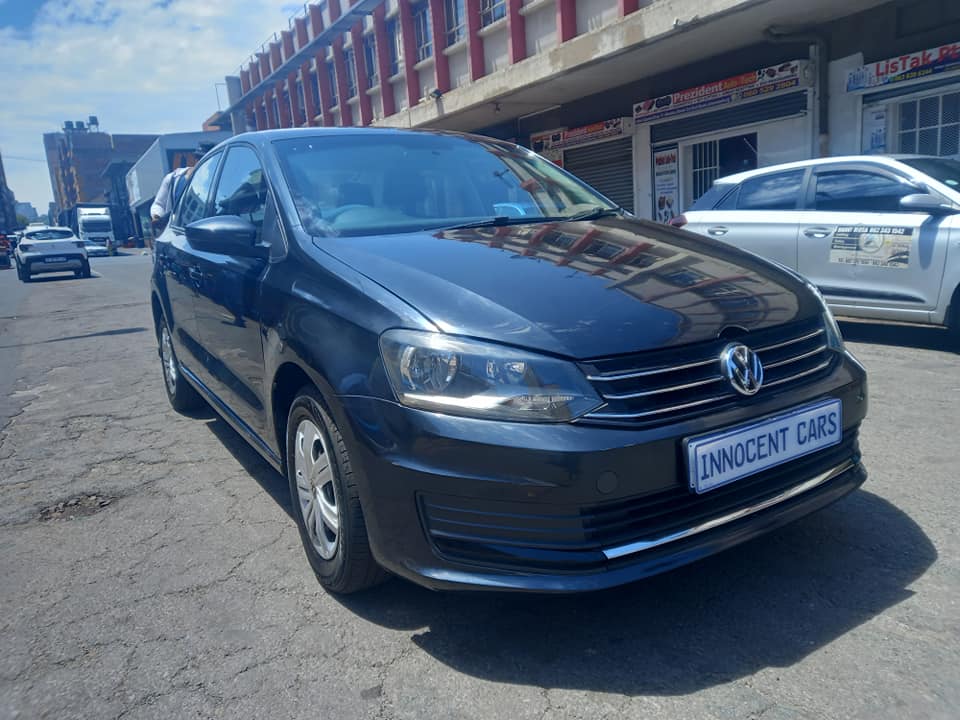 2018 VW POLO 6 SEDAN 1.4 PETROL, MANUAL TRANSMISSION, BLACK COLOUR, MILEAGE 96000KM