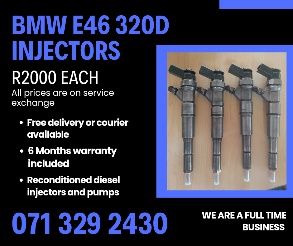BMW E46 320D INJECTORS FOR SALE WITH WARRANTY - Private Seller BMW E46 320D INJECTORS FOR SALE WITH WARRANTY - Private Seller