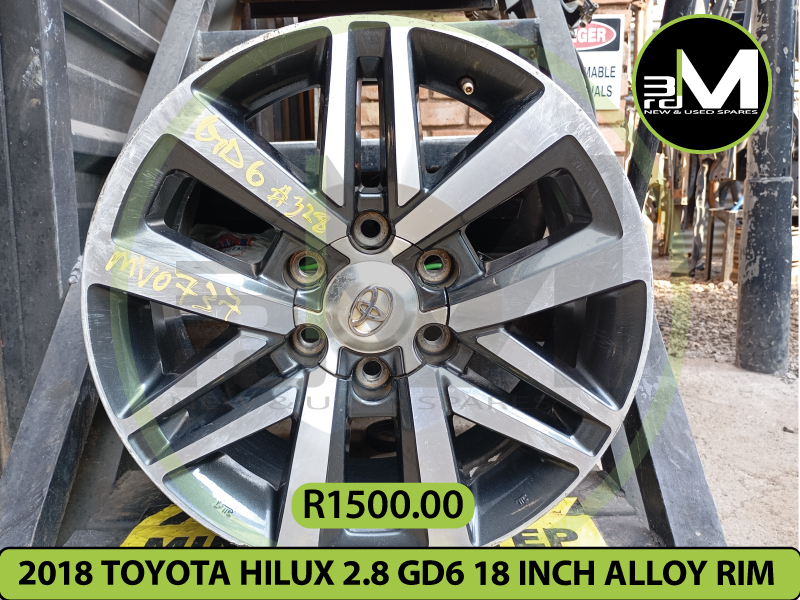 dented MV0737---2018-TOYOTA-HILUX-2.8-GD6-18-INCH-ALLOY-RIM--328--DBO-DENTED-RI - Private Seller dented MV0737---2018-TOYOTA-HILUX-2.8-GD6-18-INCH-ALLOY-RIM--328--DBO-DENTED-RI - Private Seller