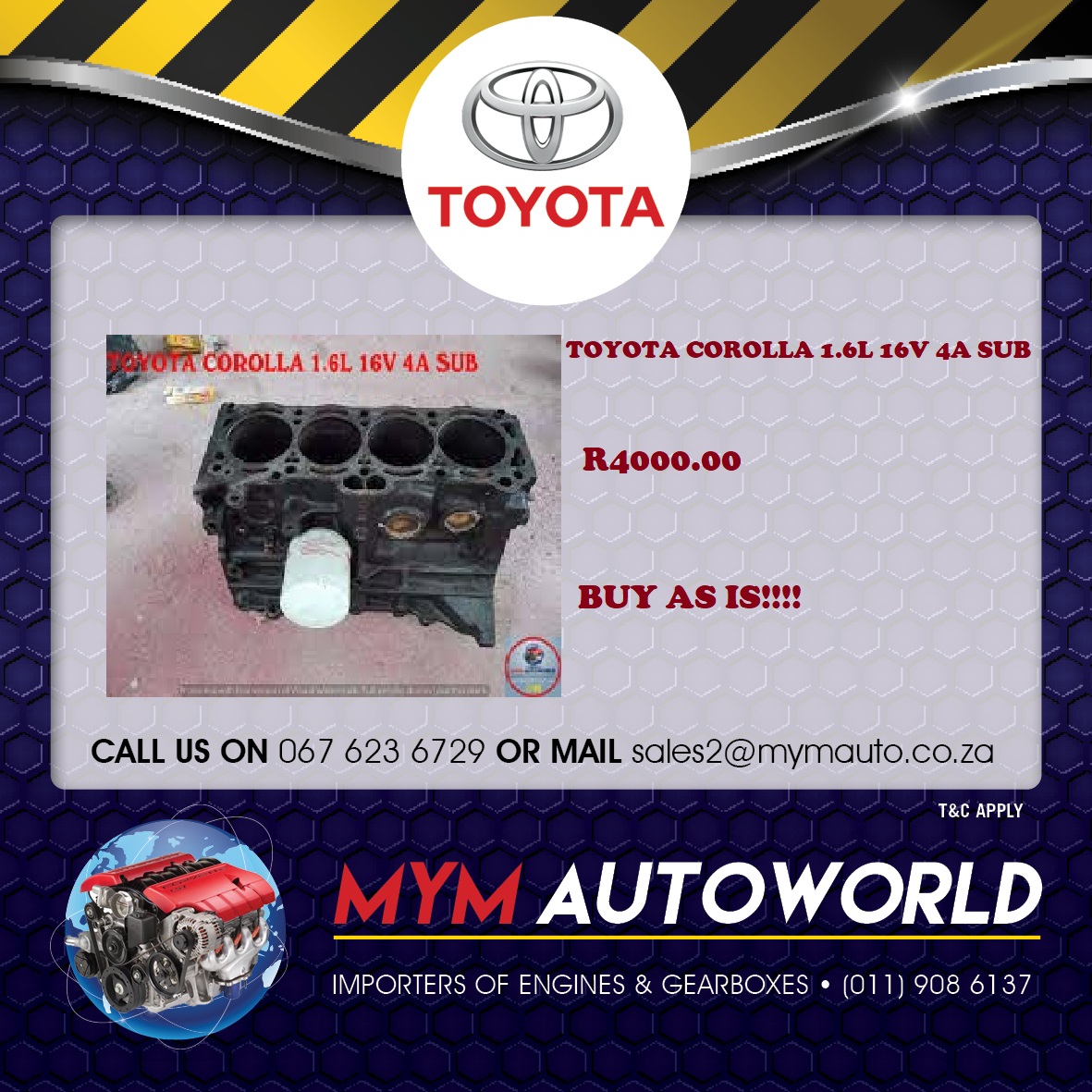TOYOTA COROLLA 1.6 16V 4A SUB - Private Seller