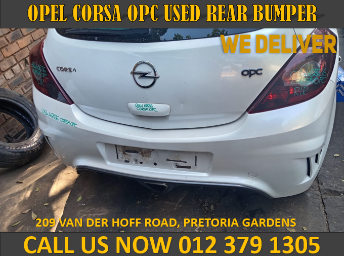 OPEL CORSA OPC 2012 USED/REPLACEMENT REAR BUMPER FOR SALE - Private Seller OPEL CORSA OPC 2012 USED/REPLACEMENT REAR BUMPER FOR SALE - Private Seller
