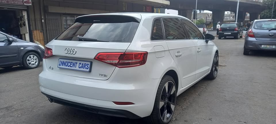 USED 2018 AUDI A3 1.0TFSI PETROL AUTOMATIC, WHITE COLOUR, MILEAGE