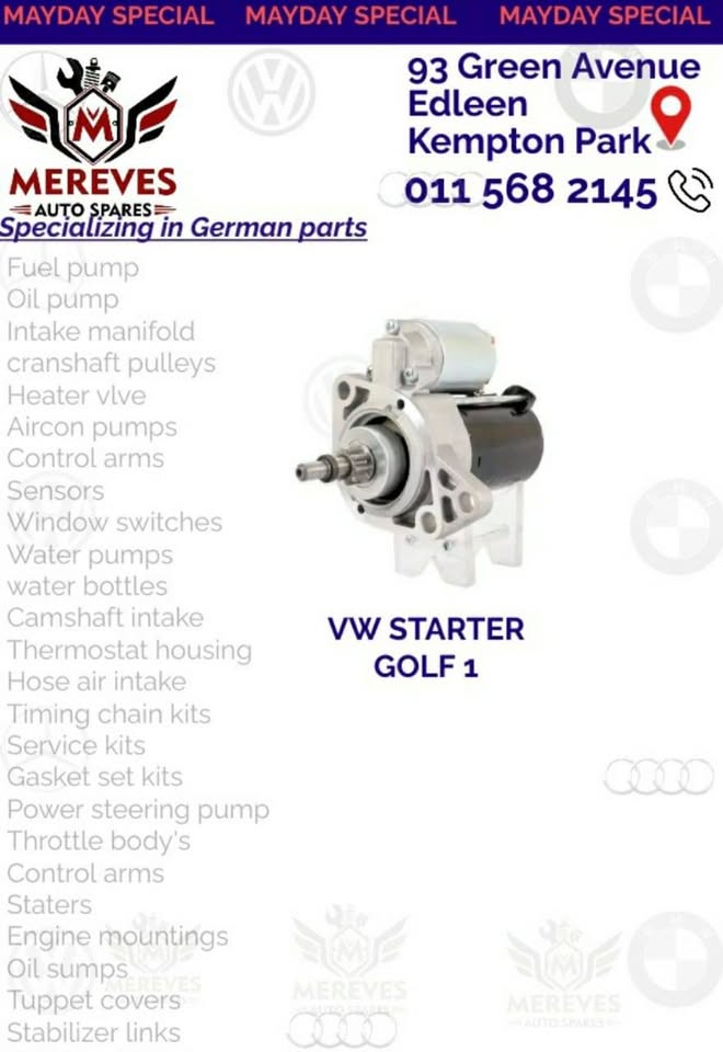 Brand New VW Golf, Audi Water Pumps, - Private Seller
