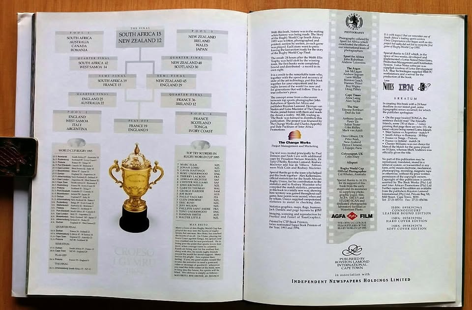 The story of the rugby world cup South Africa 1995.