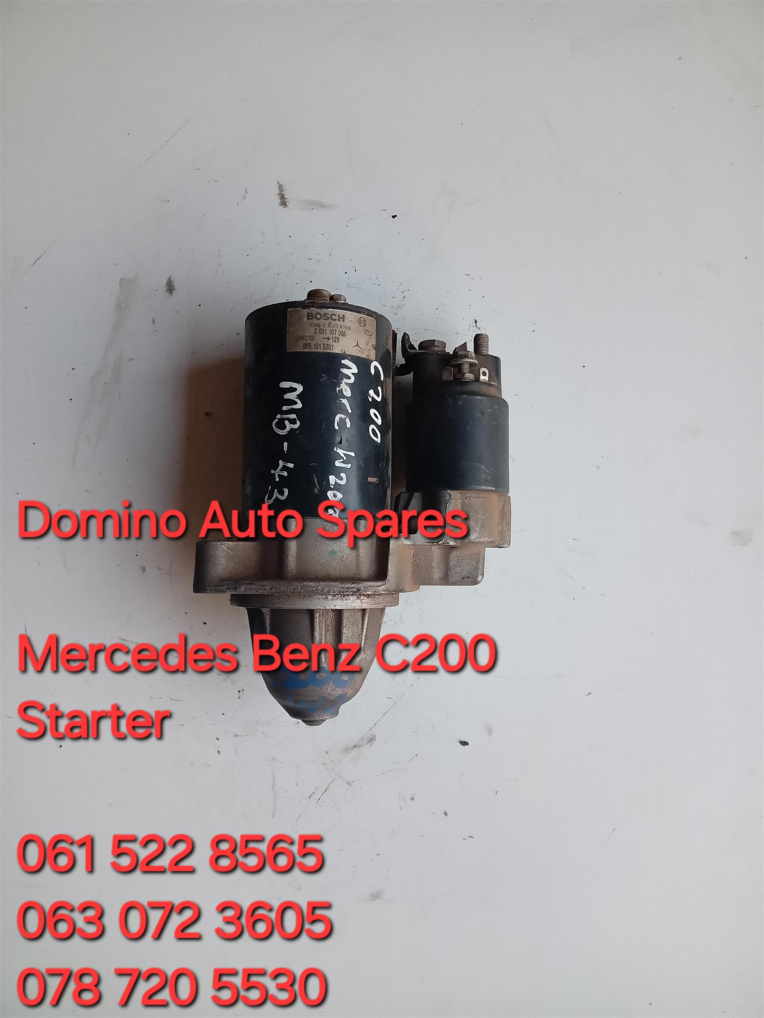 Mercedes Benz C200 Starter For Sale - Private Seller