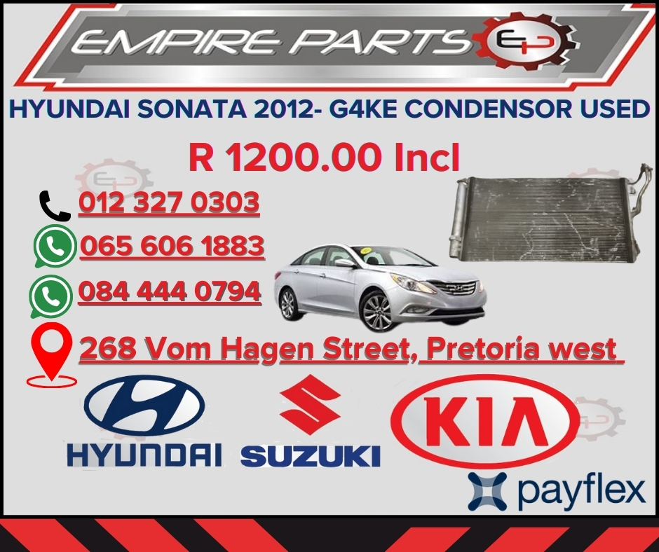 HYUNDAI SONATA 2012- G4KE SEDAN CONDENSOR - Private Seller HYUNDAI SONATA 2012- G4KE SEDAN CONDENSOR - Private Seller