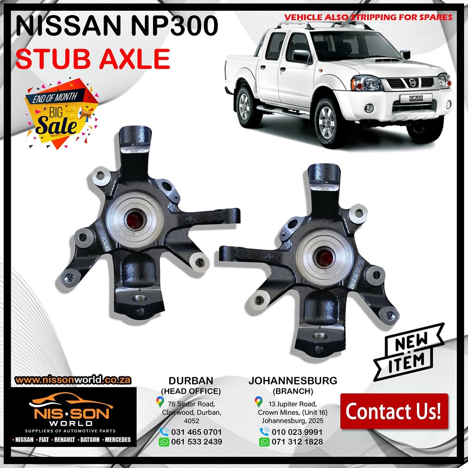 NISSAN NP300 STUB AXLE - Private Seller NISSAN NP300 STUB AXLE - Private Seller