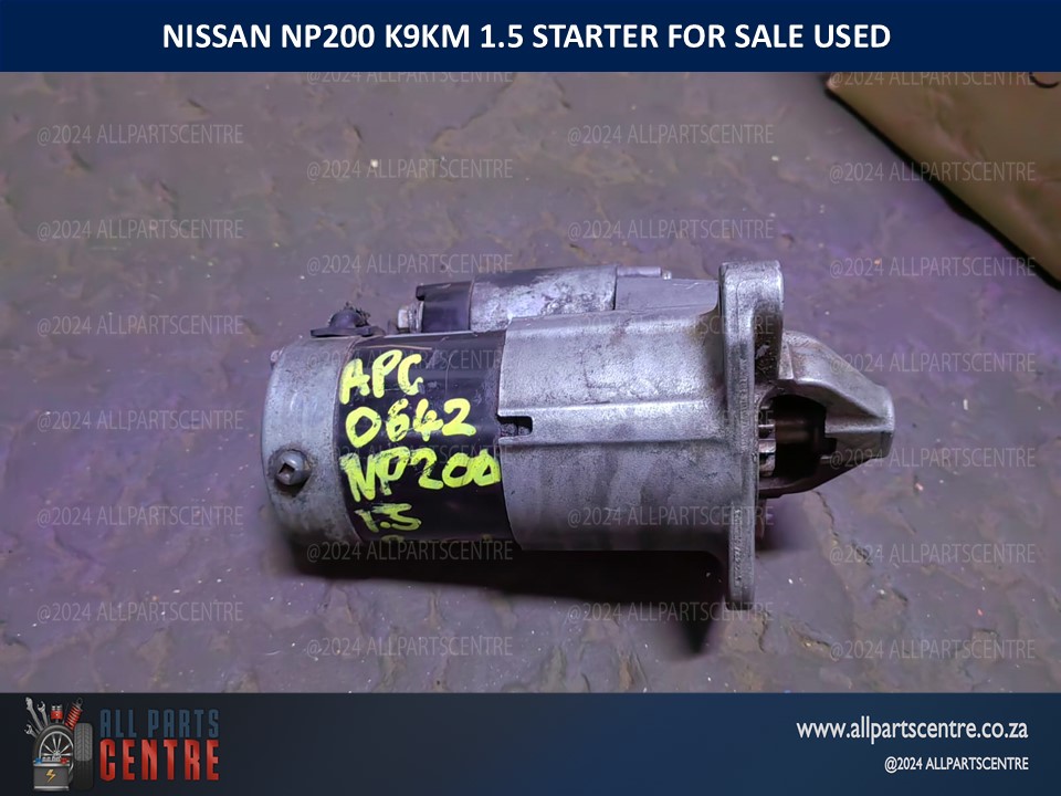 Nissan Np200 K9KM 1.5 starter for sale used