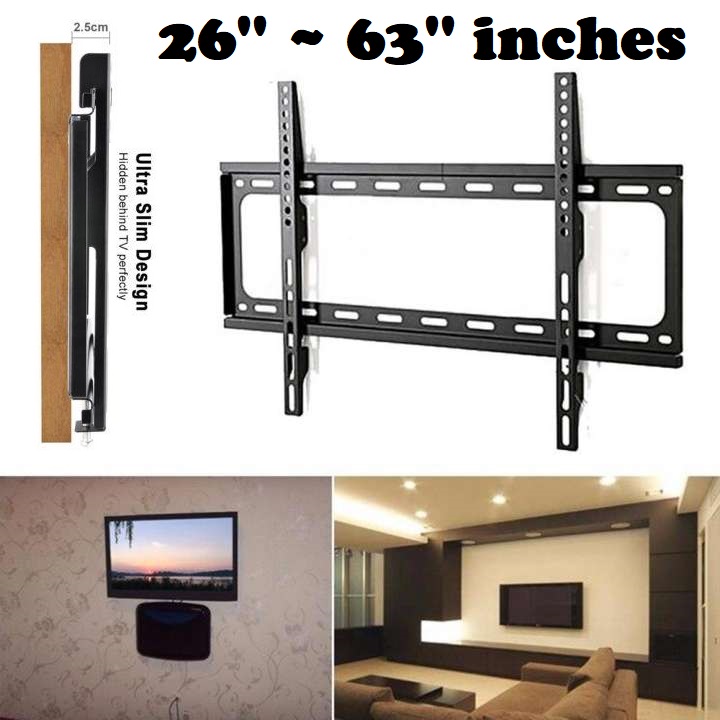 TV Wall Mount Bracket, Flat Panel TV Wall Bracket for 26" ~ 63" inches Brand New