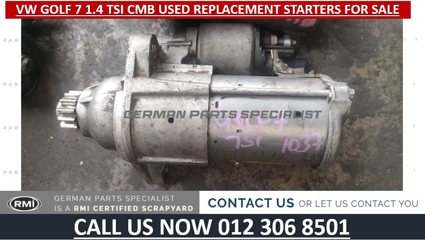 VW GOLF 7 1.4 TSI CMB USED REPLACEMENT STARTERS FOR SALE - Private Seller VW GOLF 7 1.4 TSI CMB USED REPLACEMENT STARTERS FOR SALE - Private Seller