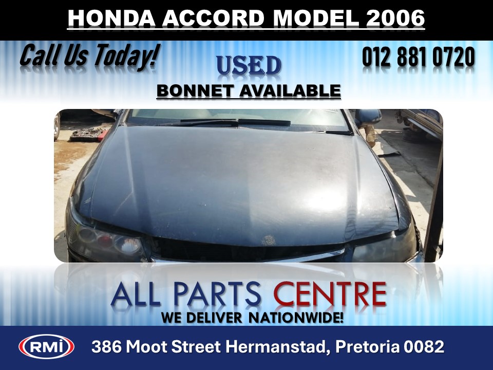 Honda Accord Model 2006 Used Bonnet for Sale Honda Accord Model 2006 Used Bonnet for Sale