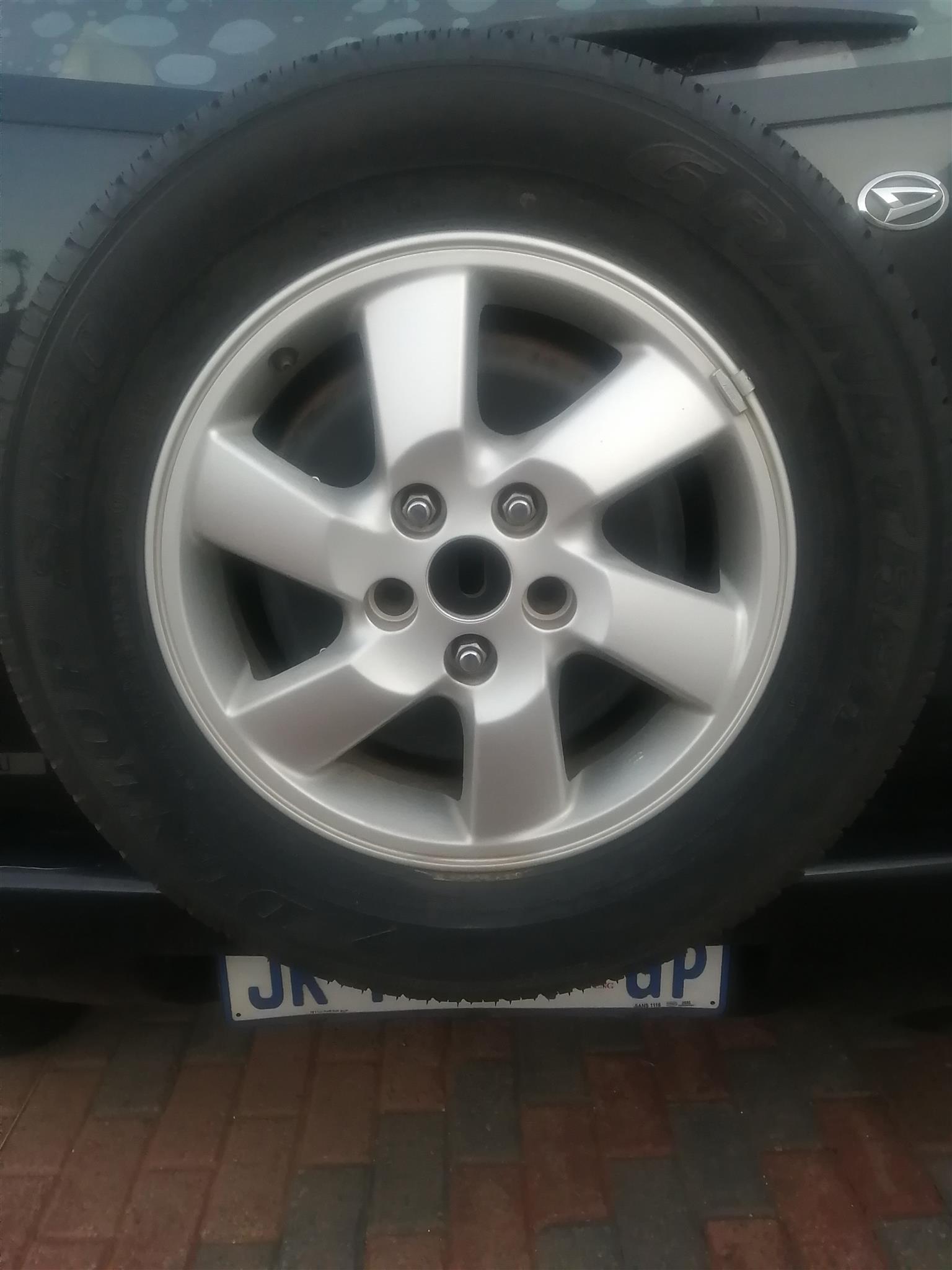 Diatsu Terios brand new rim and Dunlop tyre for sale - Private Seller Diatsu Terios brand new rim and Dunlop tyre for sale - Private Seller