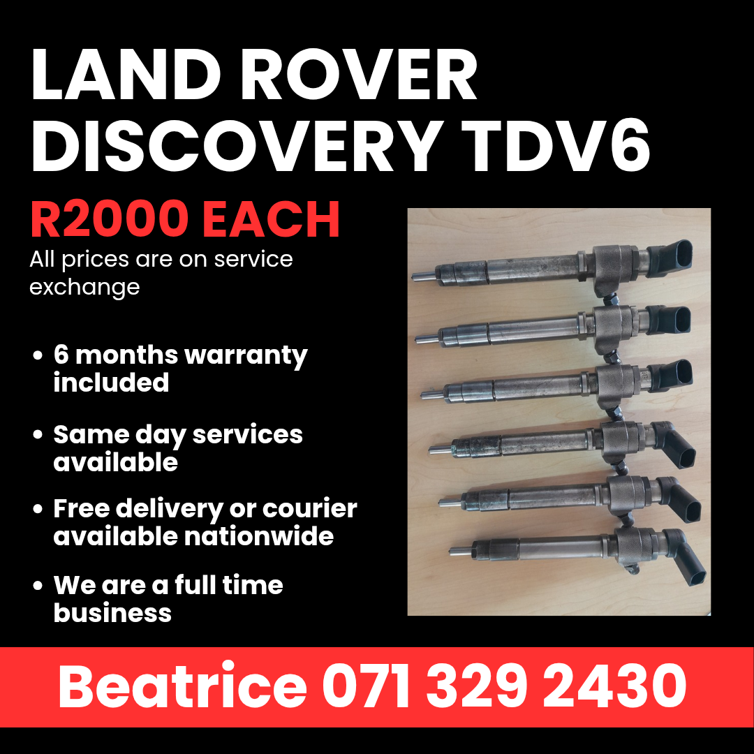 LAND ROVER DISCOVERY TDV6 DIESEL INJECTORS FOR SALE WITH WARRANTY - Private Seller