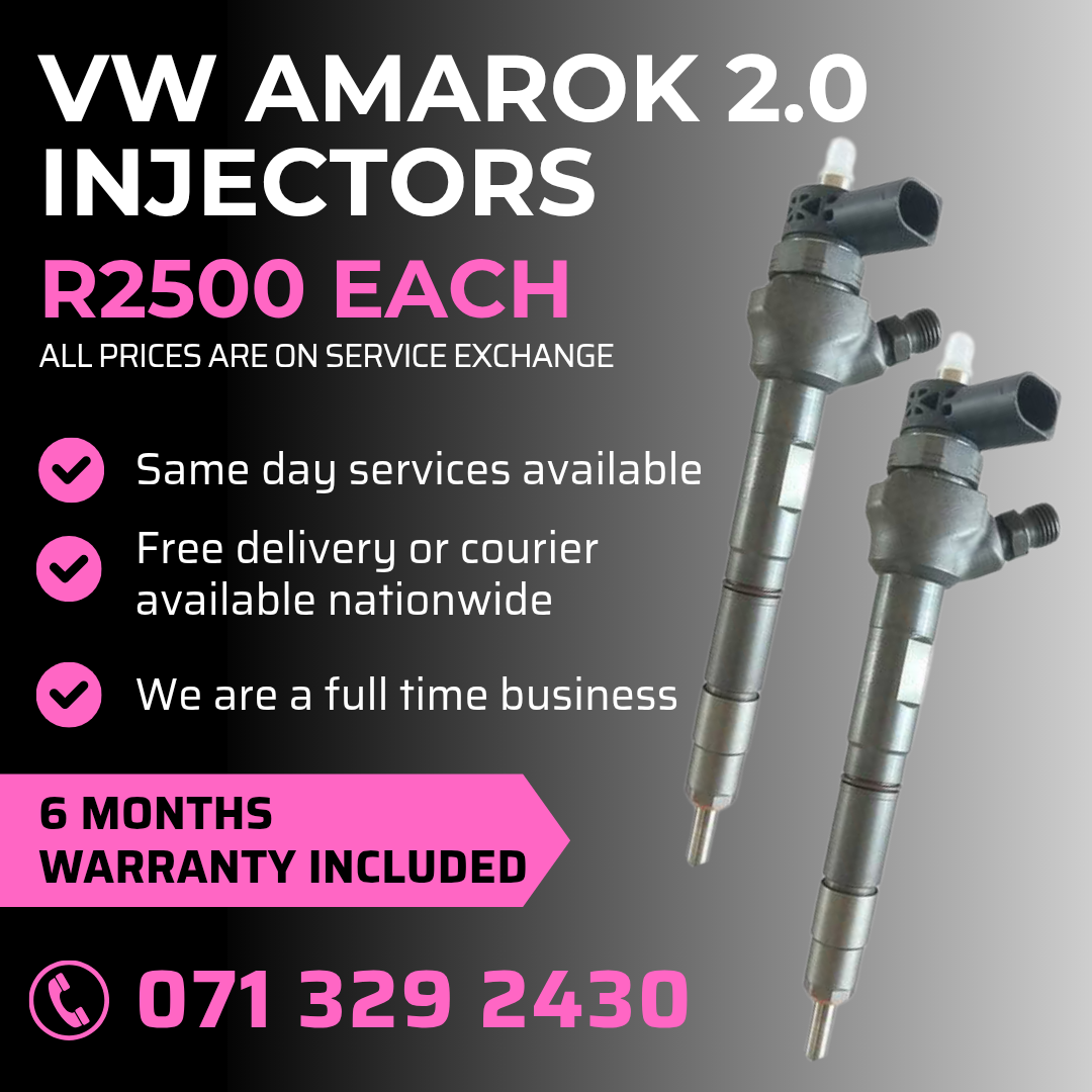 VW AMAROK 2.0 DIESEL INJECTORS FOR SALE WITH WARRANTY - Private Seller VW AMAROK 2.0 DIESEL INJECTORS FOR SALE WITH WARRANTY - Private Seller