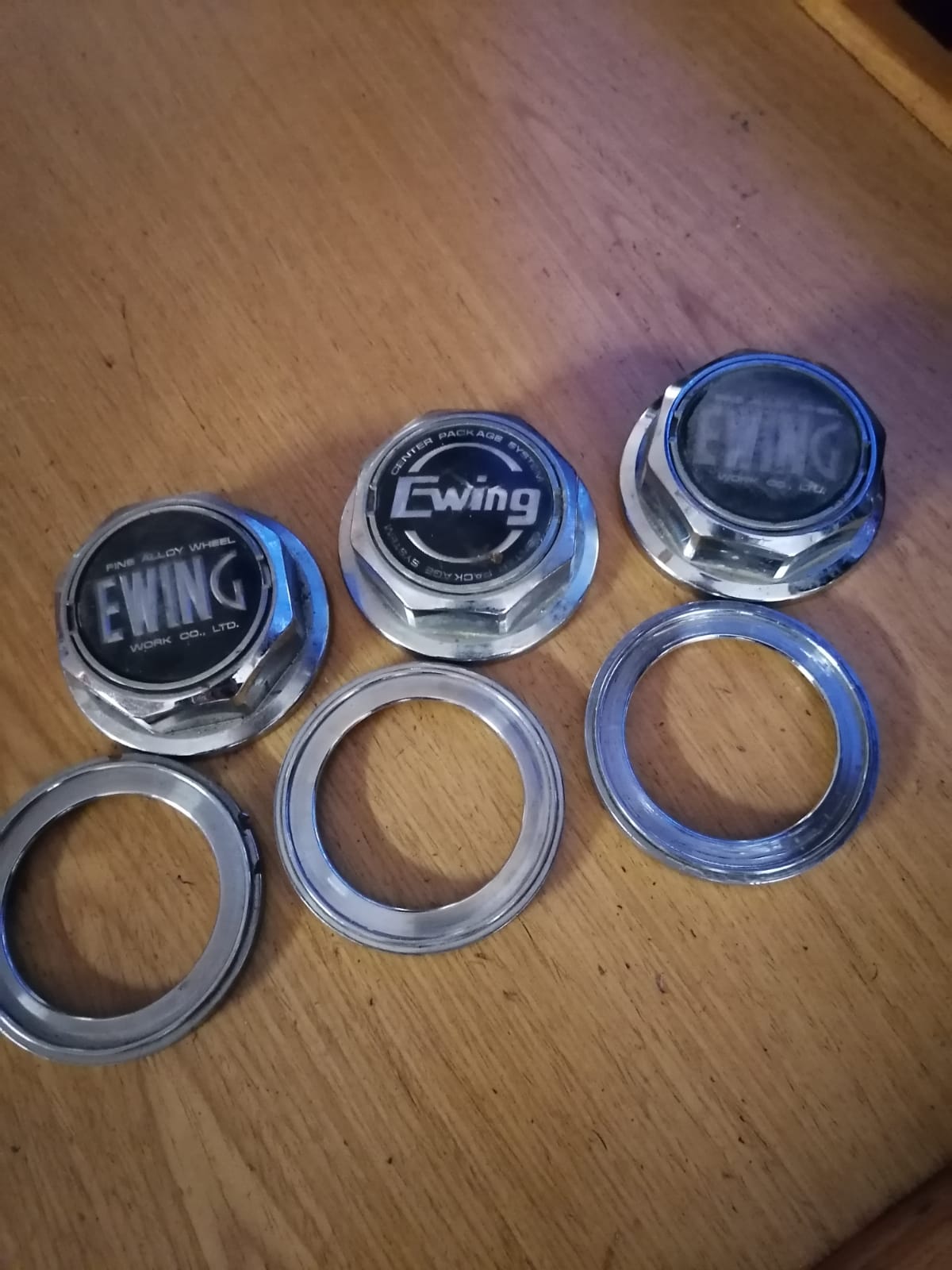 Original Ewing Mag Center Caps x3 Only For Sale