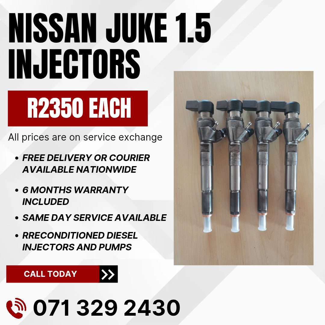 NISSAN JUKE 1.5 INJECTORS FOR SALE WITH WARRANTY - Private Seller NISSAN JUKE 1.5 INJECTORS FOR SALE WITH WARRANTY - Private Seller