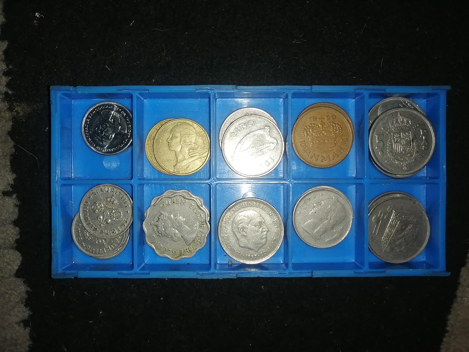 Lots of old coins of all over the world for sale