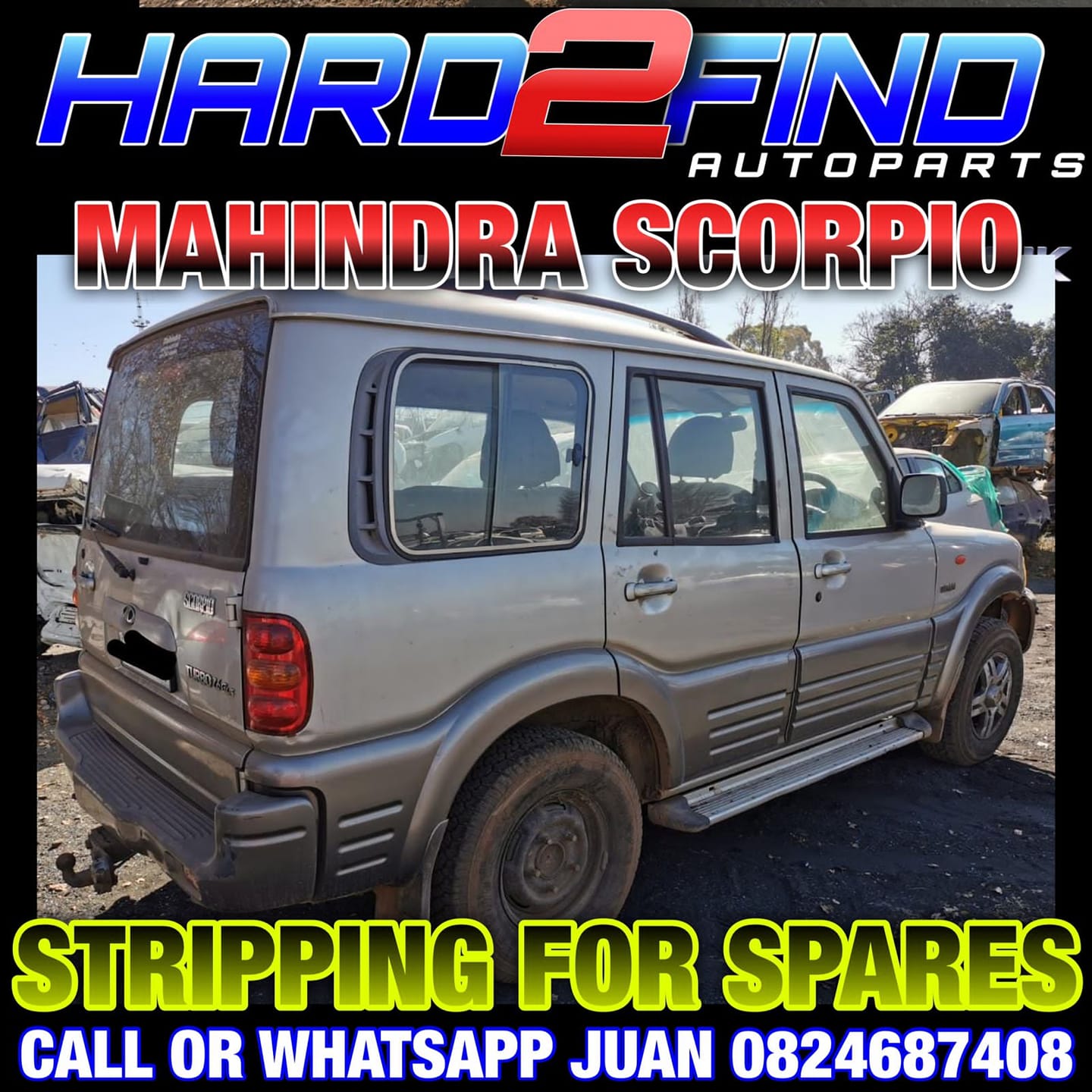 MAHINDRA SCORPIO 2.6 TDI GLX 2008 STRIPPING FOR SPARES - Private Seller MAHINDRA SCORPIO 2.6 TDI GLX 2008 STRIPPING FOR SPARES - Private Seller