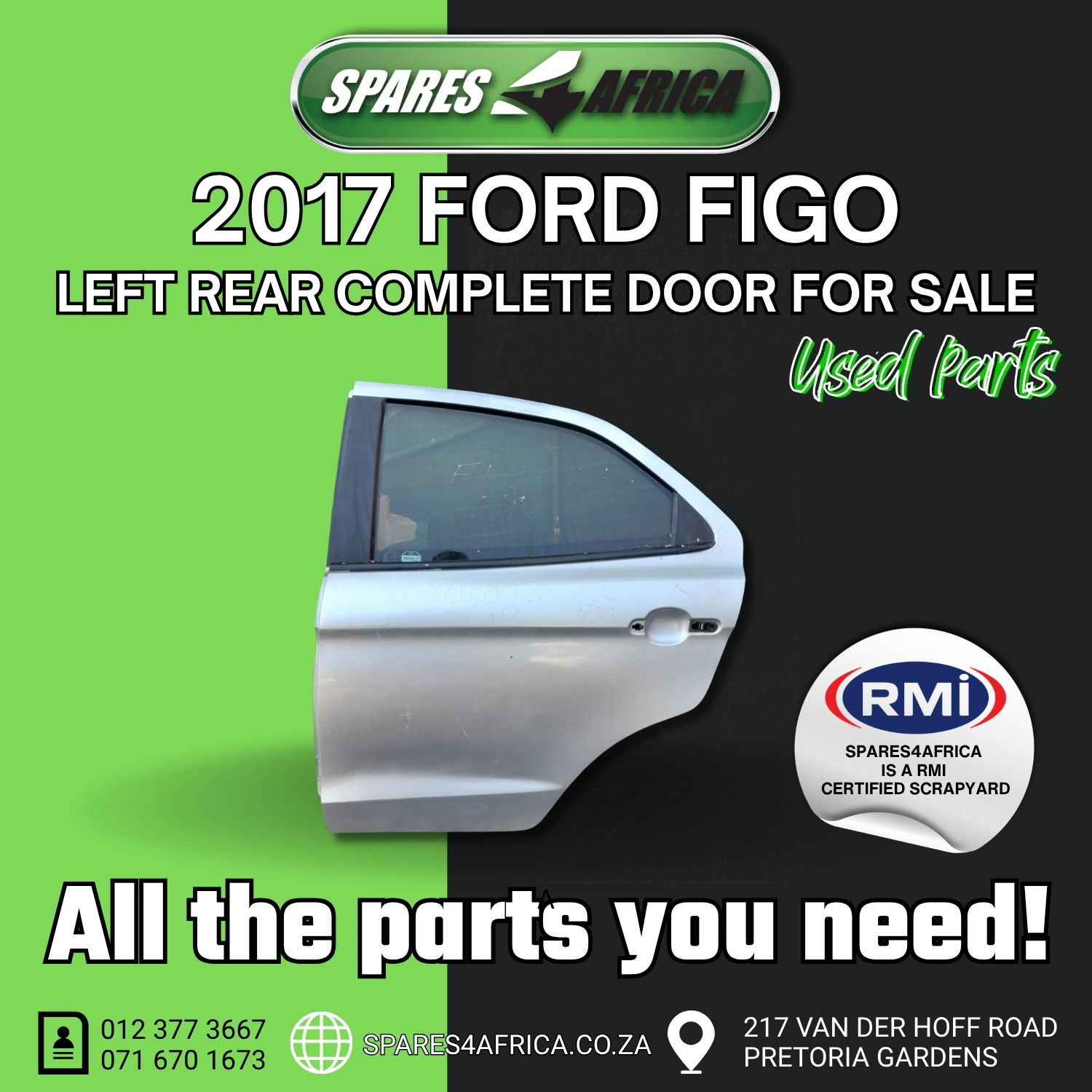 2017 FORD FIGO USED DOOR - Private Seller 2017 FORD FIGO USED DOOR - Private Seller