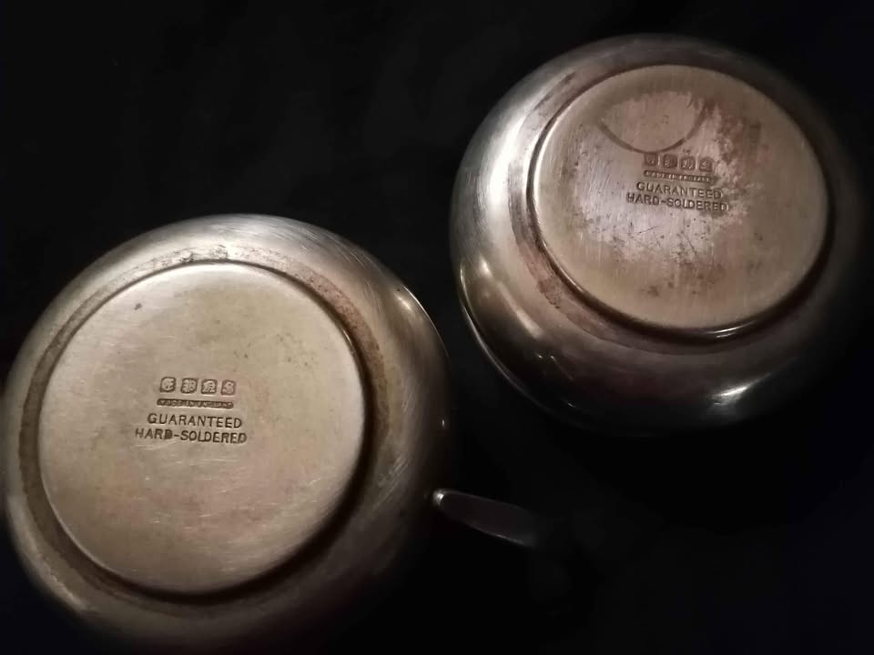 Silver Plated milk jug & sugar bowl