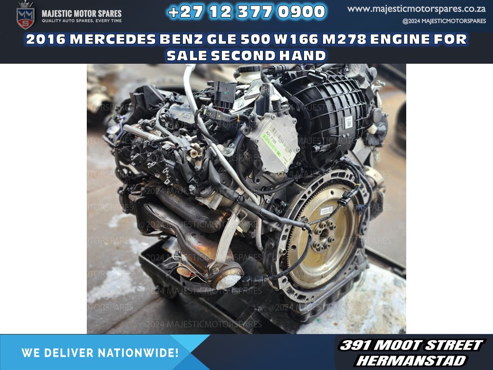 2016 Mercedes Benz GLE500 W166 M278 Engine for Sale – Pre-Owned 2016 Mercedes Benz GLE500 W166 M278 Engine for Sale – Pre-Owned