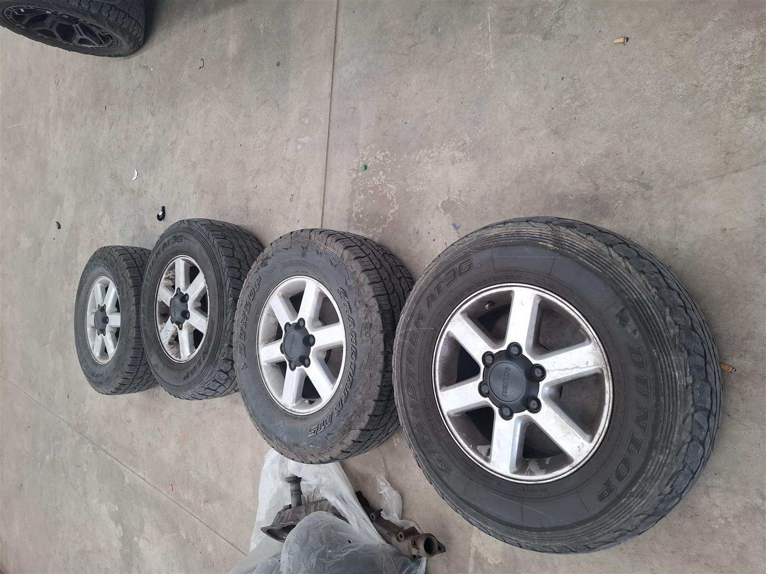 Isuzu mags and tyres - Private Seller Isuzu mags and tyres - Private Seller