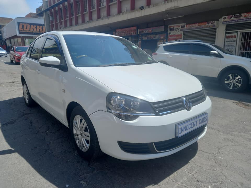 2015 VW POLO VIVO SEDAN 1.4 PETROL, MANUAL TRANSMISSION, WHITE COLOUR, MILEAGE 91000KM