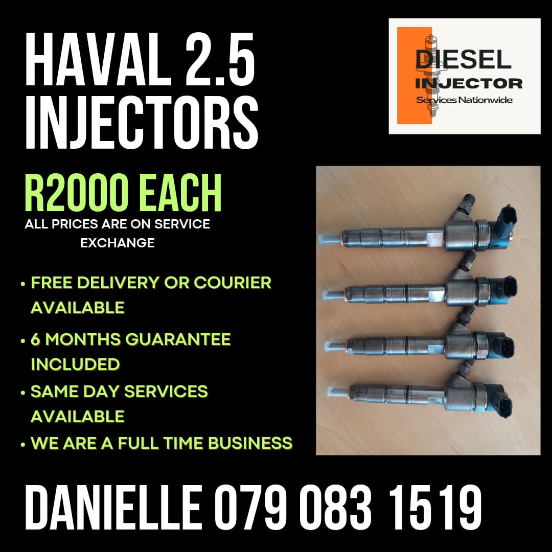 HAVAL 2.5 INJECTORS FOR SALE WITH WARRANTY INCLUDED - Private Seller HAVAL 2.5 INJECTORS FOR SALE WITH WARRANTY INCLUDED - Private Seller