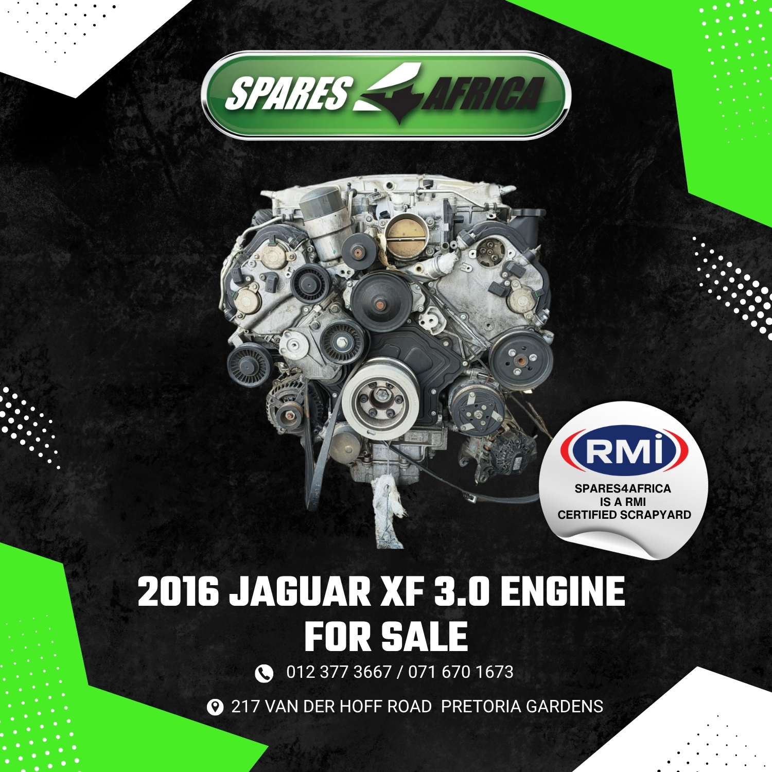 2016 JAGUAR XF 3.0 ENGINE (USED) – FOR SALE - Private Seller 2016 JAGUAR XF 3.0 ENGINE (USED) – FOR SALE - Private Seller