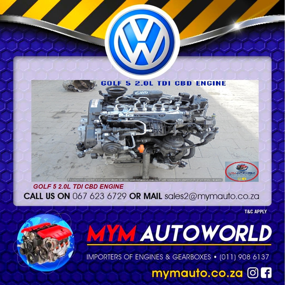 GOLF 5 2.0 TDI CBD DIESEL ENGINE - Private Seller GOLF 5 2.0 TDI CBD DIESEL ENGINE - Private Seller