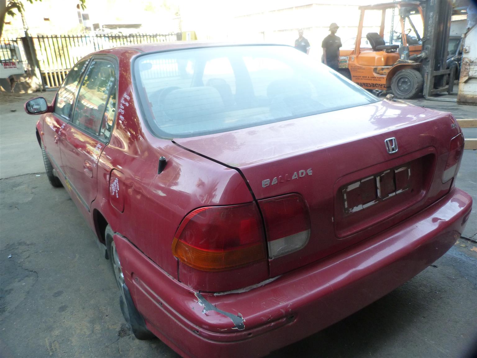 Honda Ballade 1.5 Manual Red - 1996 STRIPPING FOR SPARES - Private Seller Honda Ballade 1.5 Manual Red - 1996 STRIPPING FOR SPARES - Private Seller