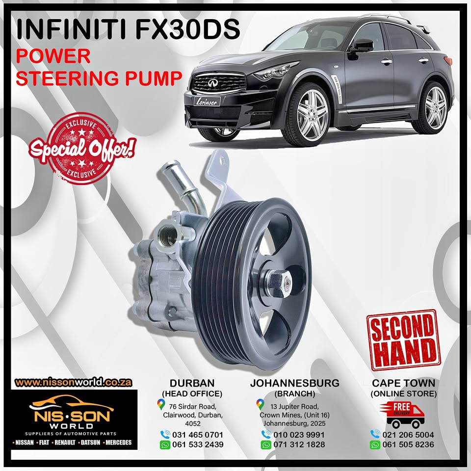 INFINITI FX30DS POWER STEERING PUMP - Private Seller INFINITI FX30DS POWER STEERING PUMP - Private Seller